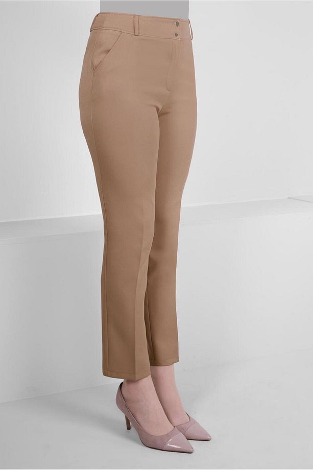 ÇİFT DÜĞMELİ DAR PAÇA KLASİK PANTOLON 70503 - 3