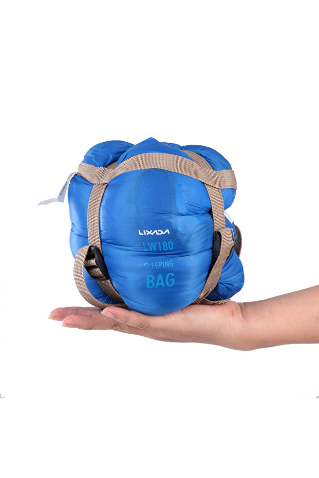 Blue LIXADA Envelope Sleeping Bag Adult Camping Outdoor Mini Walking beach Sleeping Bags Ultralight