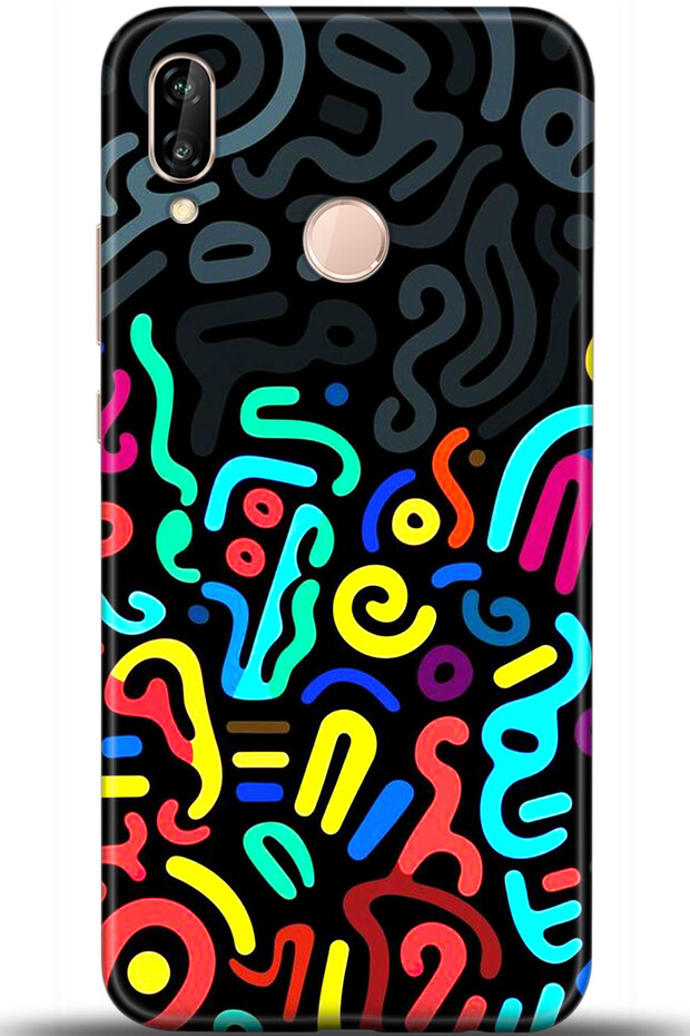 Huawei P20 Lite Case Hd Printed Case - Custody Series 5465