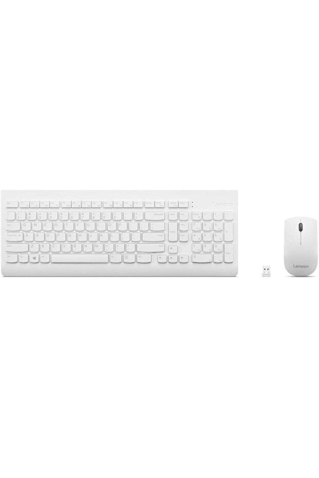 510 Kablosuz Kombo 2,4 GHz USB Alıcısı, 1200 DPI Optik Fare, Beyaz, İngilizce GX30W75336 - 2