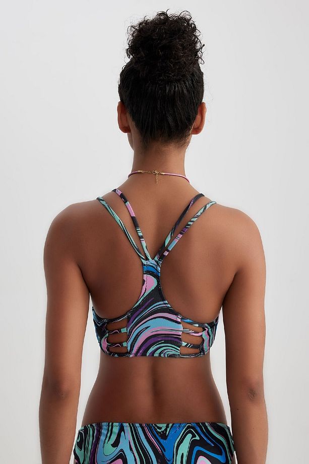 Fall In Love Regular Fit Batik Desenli Bikini Üstü A9464ax23hs - 4