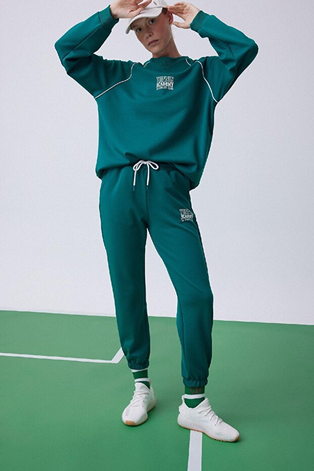 DeFactoFit Sporcu Jogger Eşofman Altı Standart Fit Jogger Skuba Dalgıç Kumaş A9630AX23AU - 4