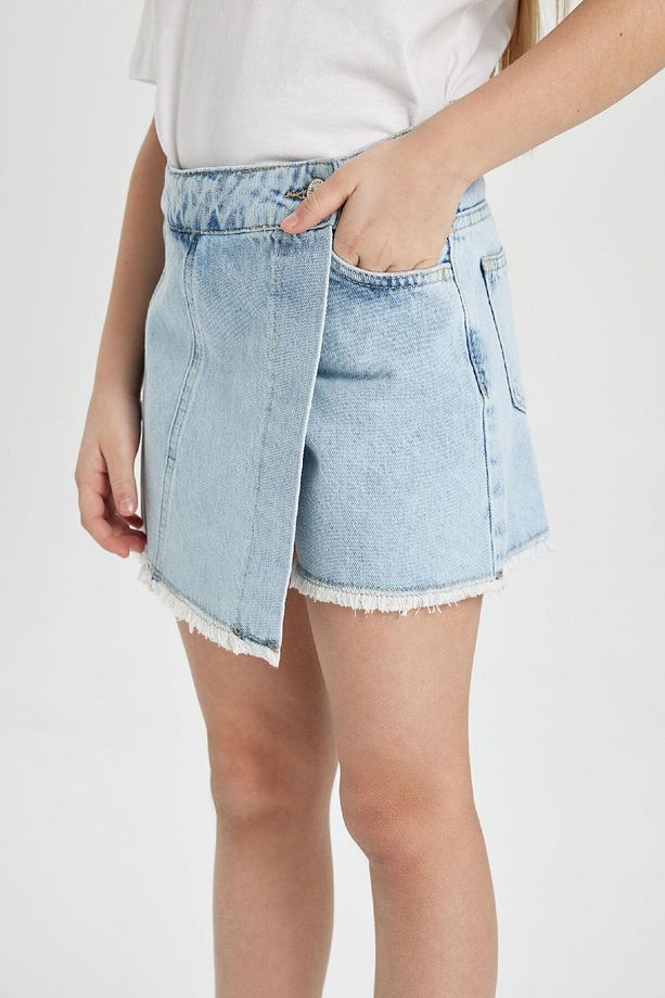 Kız Çocuk Jean Şort Etek B5035a824sm - 6