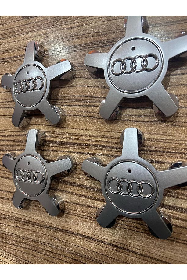 AUDİ Ahtapot 5 Kol Jant Göbeği Kapağı 4 Adet (A3-A4-A4L-A6-A6L-A7-A8-Q5-TT Uyumlu) A Kalite - 2
