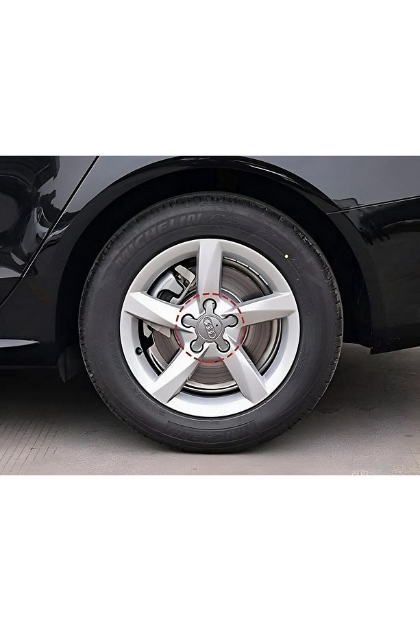 AUDİ Ahtapot 5 Kol Jant Göbeği Kapağı 4 Adet (A3-A4-A4L-A6-A6L-A7-A8-Q5-TT Uyumlu) A Kalite - 5