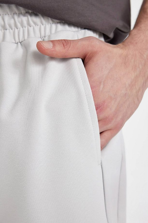 Slim Fit Dar Kesim Dar Paça Basic Düz Şort B8674ax24sm - 4