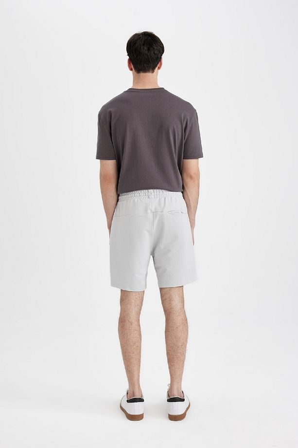 Slim Fit Dar Kesim Dar Paça Basic Düz Şort B8674ax24sm - 6