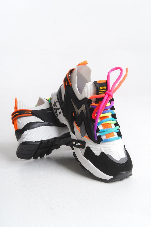 Kadın Sneaker Yüksek Taban Bağcıklı Spor Ayakakbı Flexy Syh Byz - 5