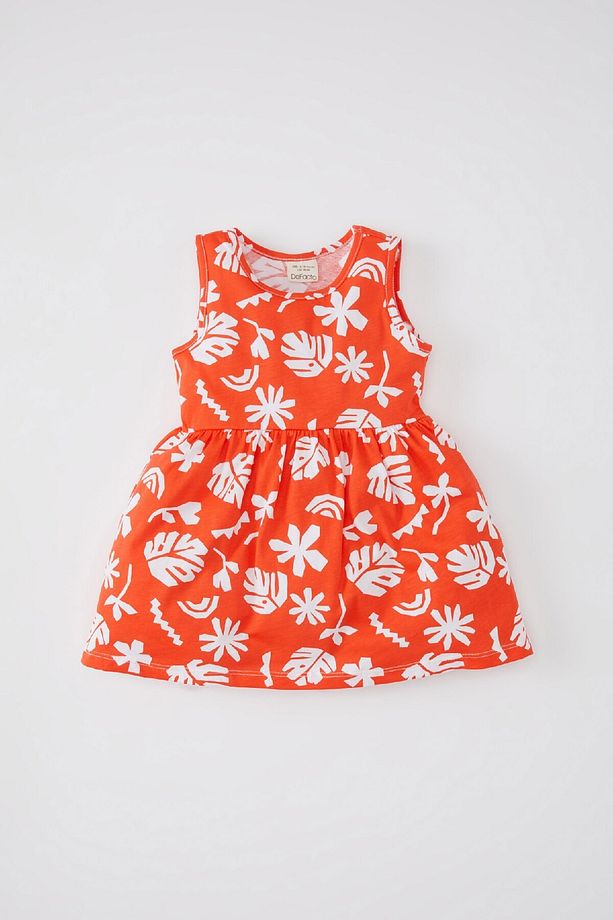 Kız Bebek Desenli Kolsuz Elbise C0074A524SM - 1