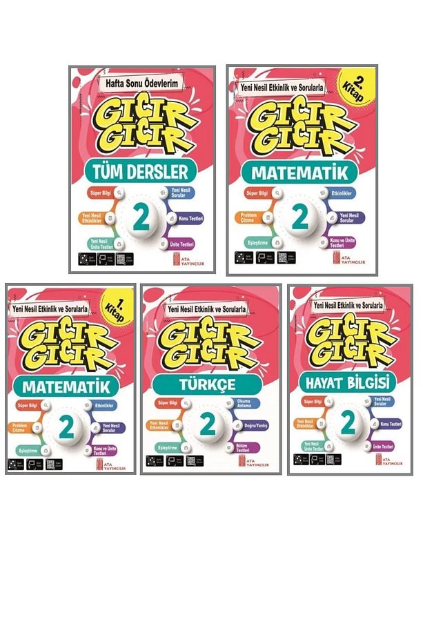 Ata 2.sınıf Gıcır Gıcır Çalışma Seti(5KİTAP) Yeni Nesil Set! [süper Ürün] - 2