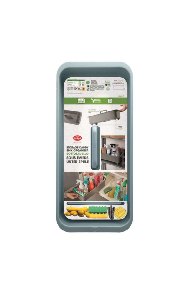 منظم حوض مستطيل متين من البولي بروبيلين لتخزين أدوات المائدة - 3