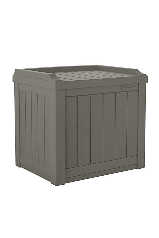 Weather Resistant Spacious Rectangular Deck Box with Seat ‎22 Gal - 1