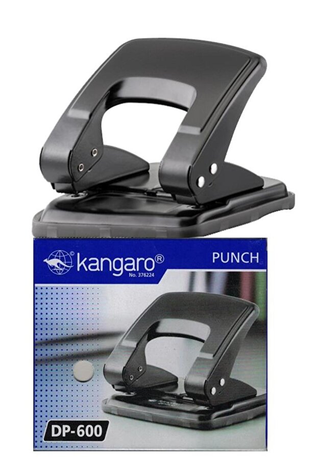 Puncher Black Metal Body Puncher Medium Size Dp-600 1 Piece Office Desk School 22 Sheet Capacity