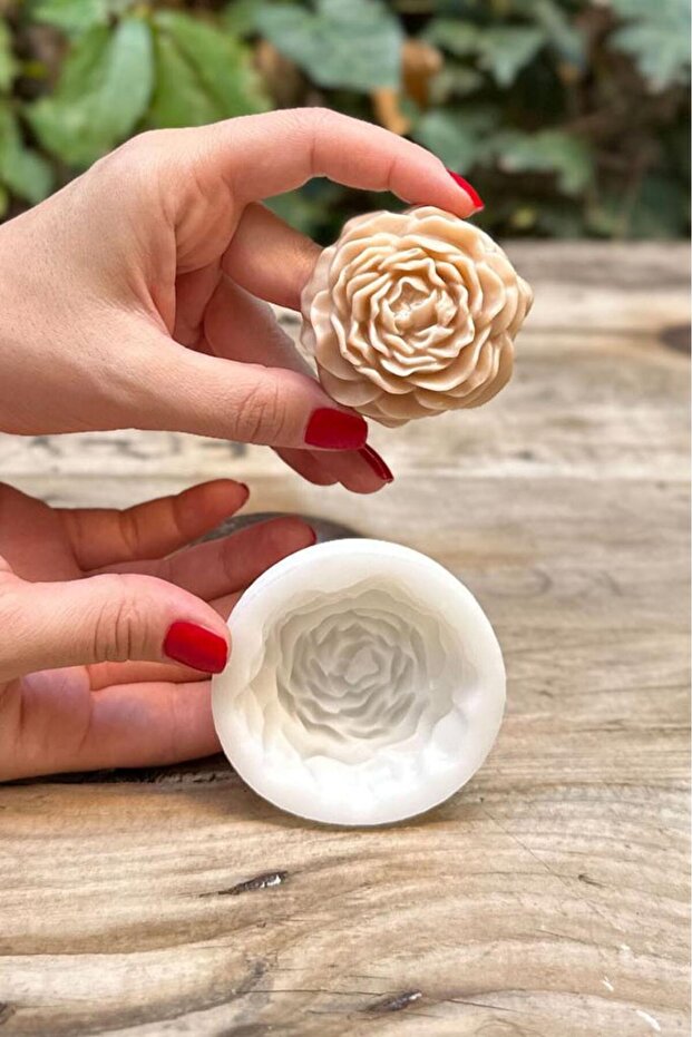 Şakayık Mini Silikon Mum Kalıbı - 1