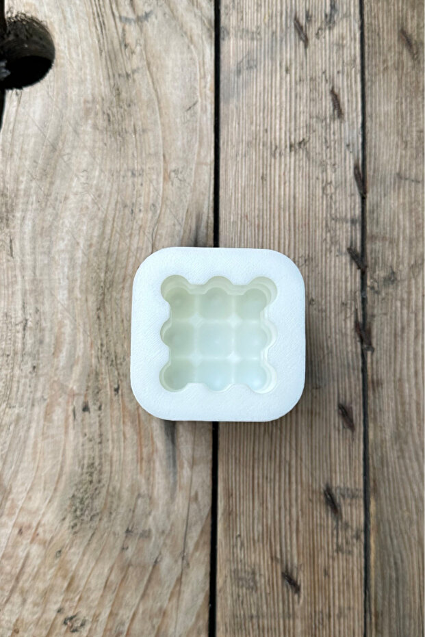 Bubble Küp Silikon Mum Kalıbı - 2