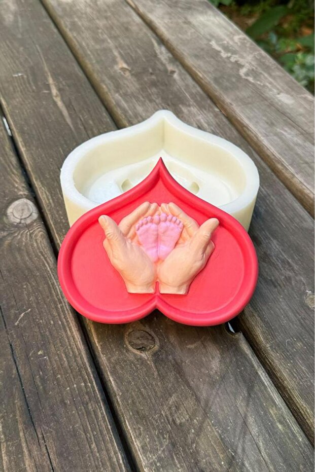 Heart Hands Silikon Mum Kalıbı - 4