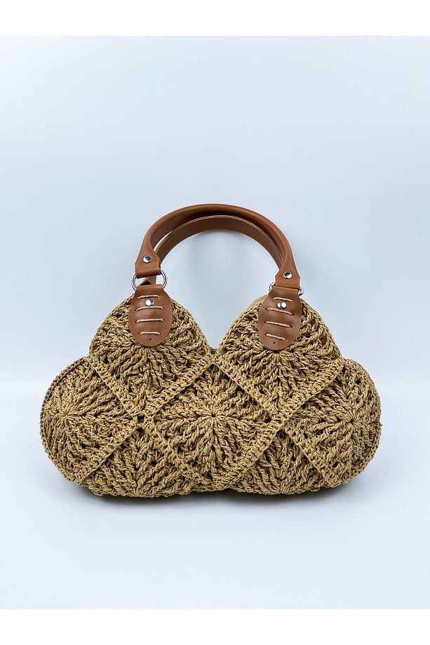 Kağıt İp kol çantası, Pramit Model En 38 cm.Uzunluk 24 cm.Gövde 20 cm.Sap 47 cm - 4