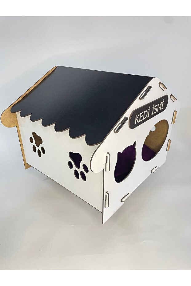 Kedi evi tek katlı kedinize özel isimli - 5