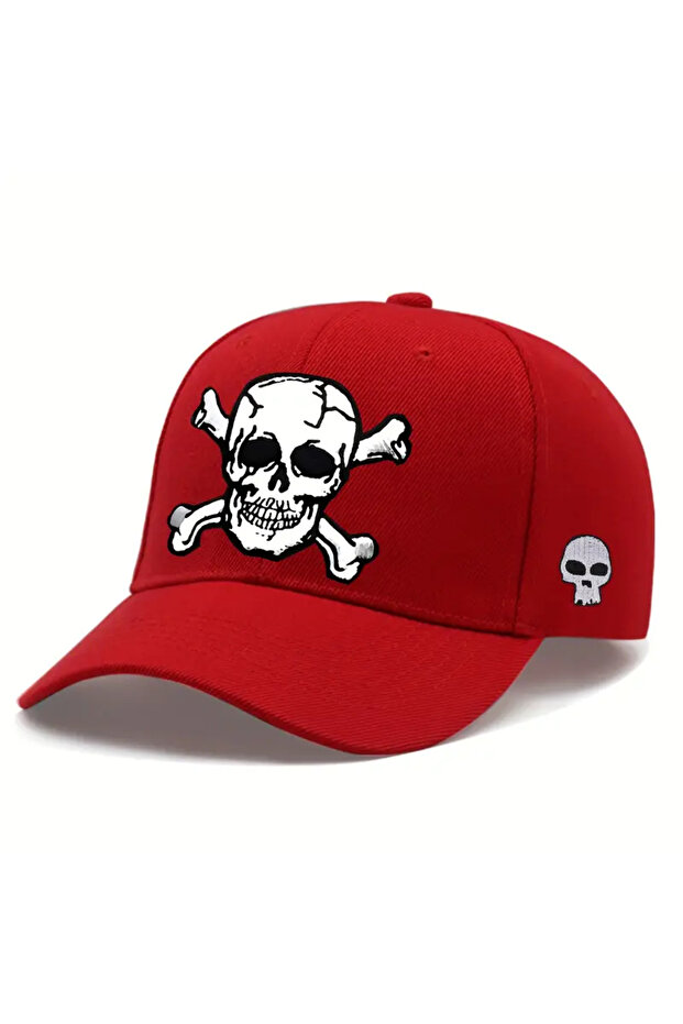 Skull Digital Printed Snapback Hat - 1