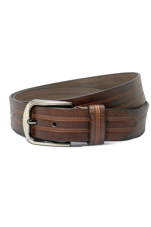 Genuine Leather Belt Men - Semi-Casual Men's Belts - Black & Brown Men’s Leather Belt for Men