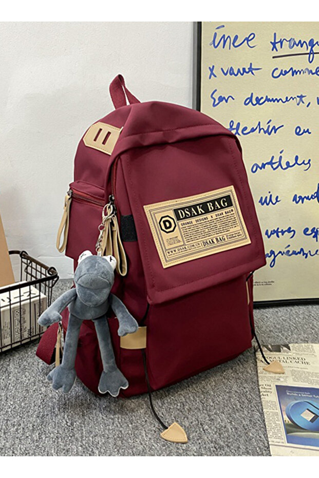 حقيبة ظهر مدرسية كبيرة السعة للطلاب (لا تتضمن المعلقات) - 2