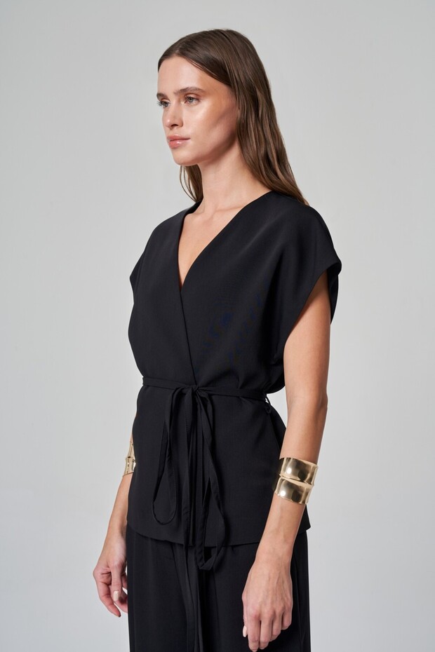 Bel Bağlamalı Yelek - 2