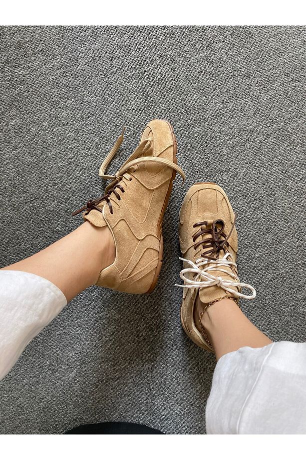 VİZON SÜET DÖRT BAĞCIKLI SNEAKER - 3