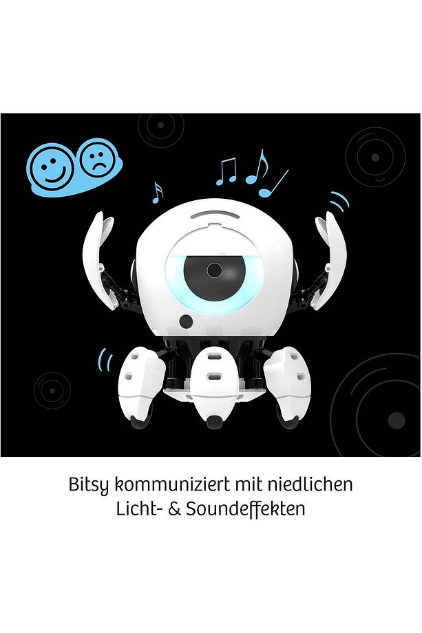621094 Bitsy Akıllı Robot Arkadaş, Sesle Kontrol Edilen Robot, Çocuklar İçin Deney Seti 8-12 Yaş - 5