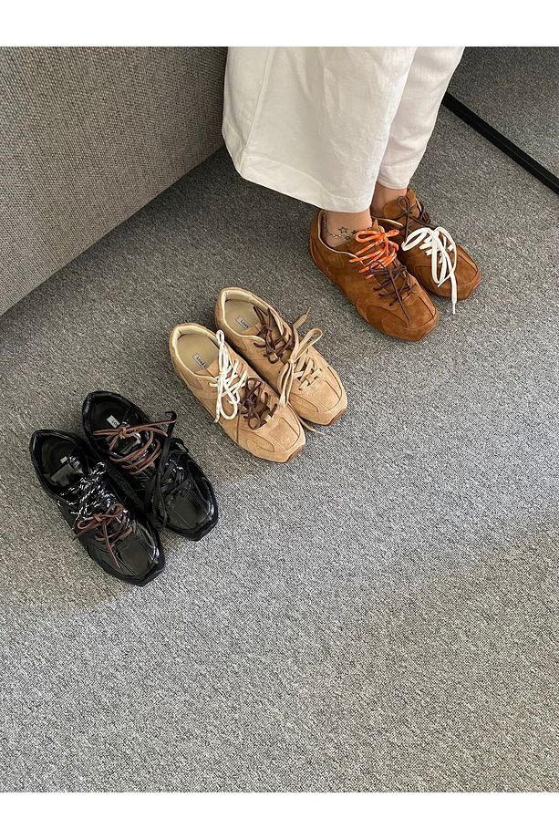 TABA SÜET DÖRT BAĞCIKLI SNEAKER - 5