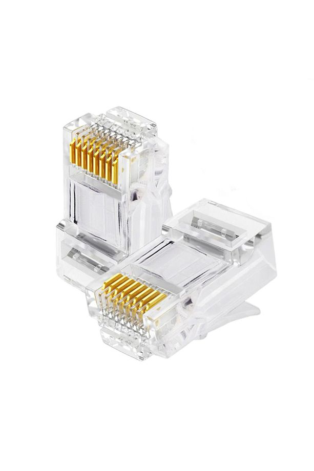 200 Adet Rj45 Cat5 Cat6 Ethernet Internet Kablo Soketi Konnektörü 8p8c Rj45 Jack Utp Jak Uç - 7