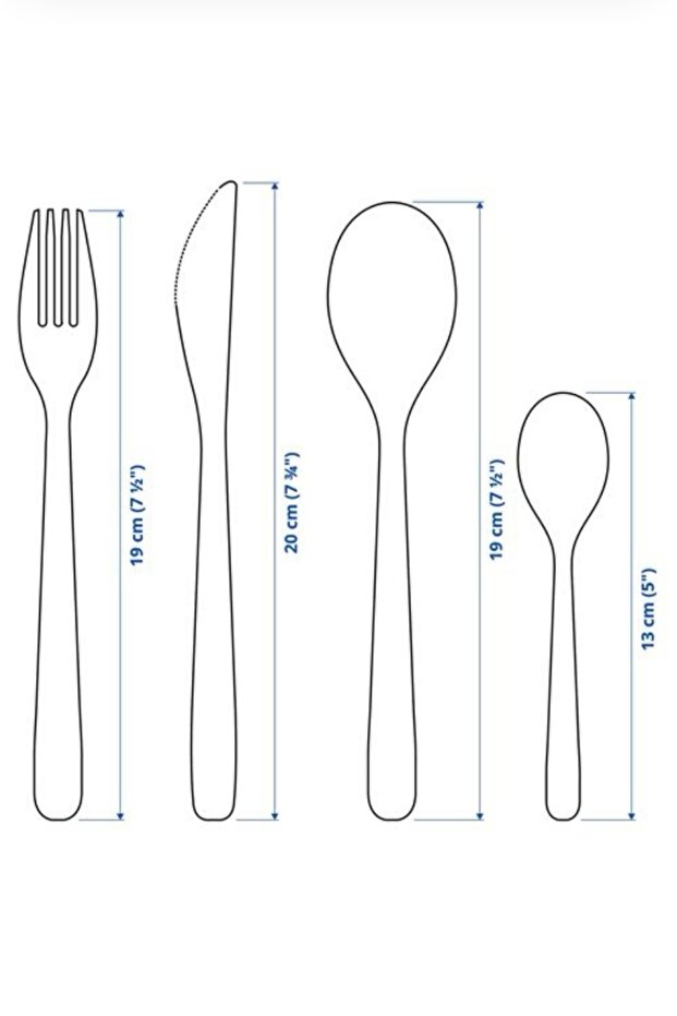 Mopsıg Çatal Bıçak Seti, Paslanmaz Çelik - 4