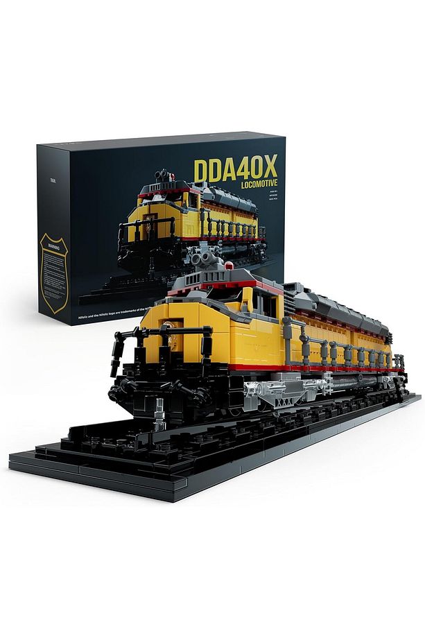 Lokomotif Model Yapı Seti ,Kelepçeli Yapı Blokları ile Raylı Dizel Tren - 1