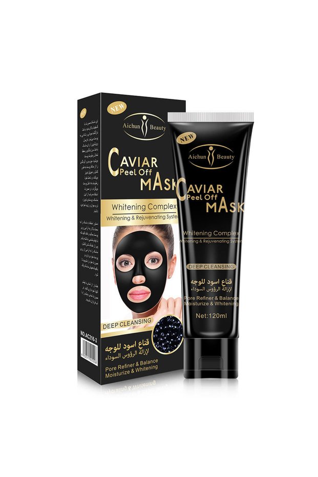 Aichun Beauty Caviar Peel Off Facial Whitening Mask Brightening & Hydrating Skincare For All Skin Ty