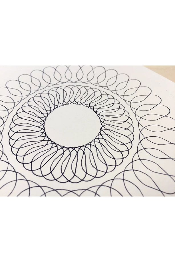Spirograph Çizim Seti – Mandala & Spiral Çizim Şablonu, Çocuk & Yetişkin Hobi Seti - 4