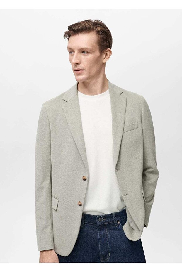 Verner Dar Kesim Pamuklu Blazer Ceket - 1