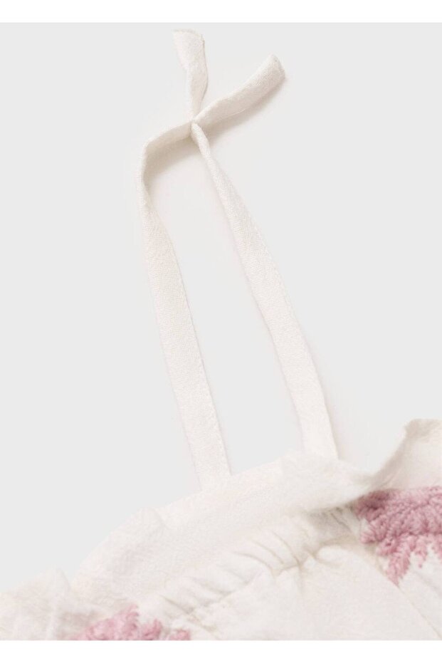 İşlemeli Crop Bluz - 4