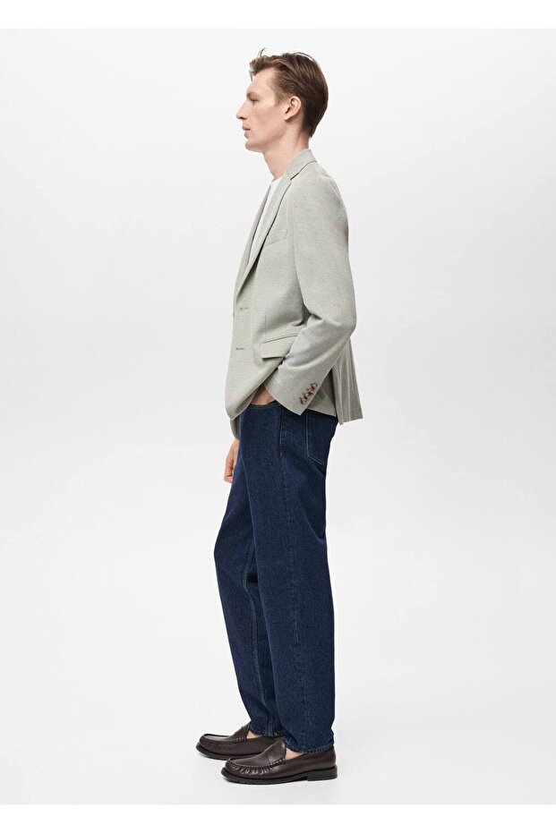 Verner Dar Kesim Pamuklu Blazer Ceket - 6