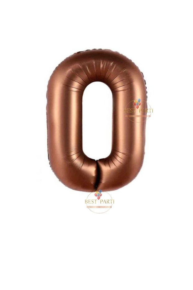 Best 0 Year Old Brown Number Foil Balloon