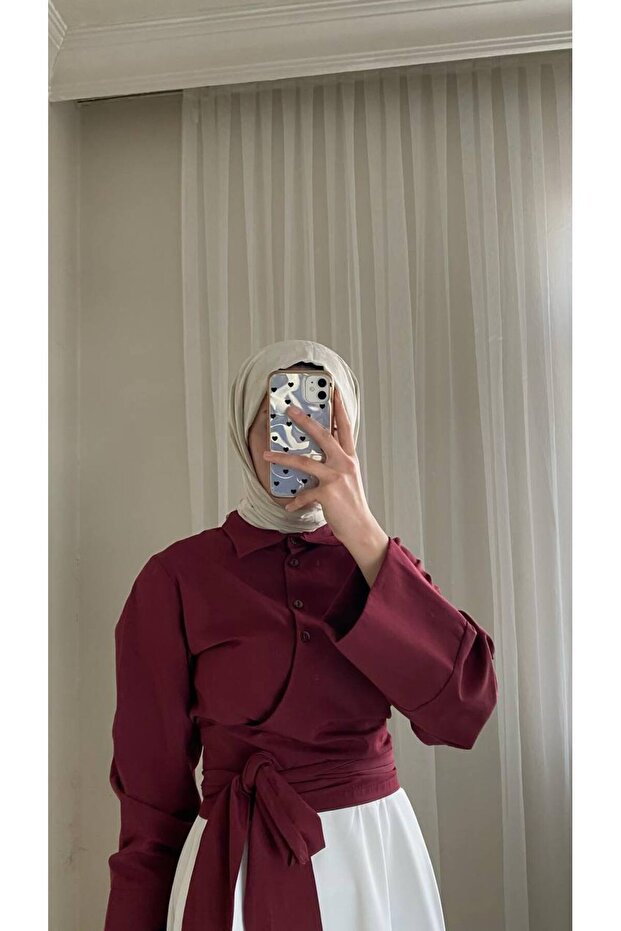 BELDEN BAĞLAMALI GÖMLEK - 4