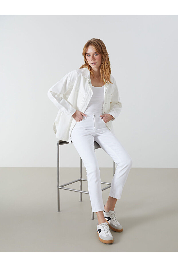 Nevavm Slim Mom Women's Jean Pants with Difference
