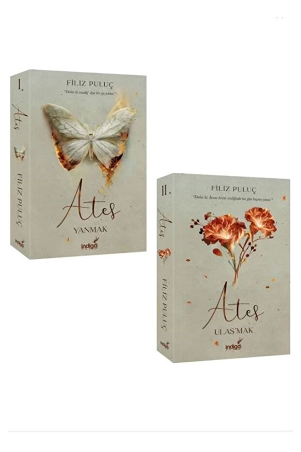 Ateş Yanmak - Ateş Ulaşmak Filiz Puluç Karton Kapak 2 Kitap