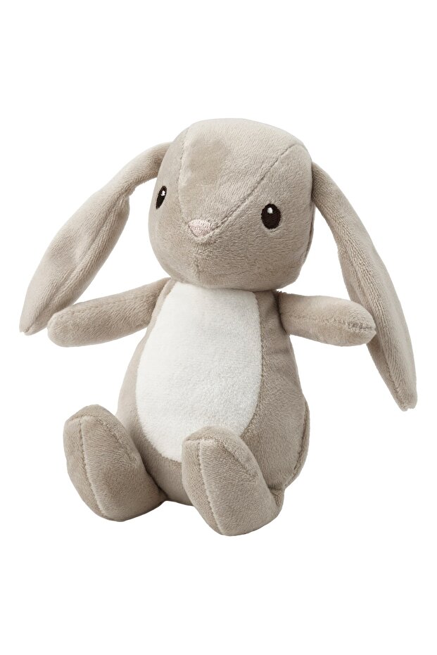 DVÄRGHARE Soft toy, bunny/beige, 21 cm