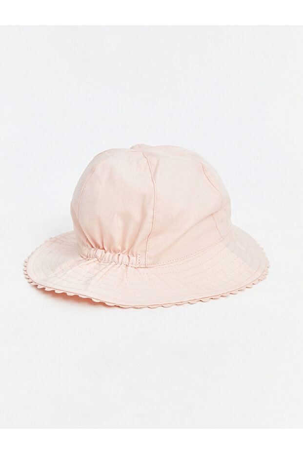 LCW baby Pembe Pamuklu Kız Bebek Bucket Şapka - 3
