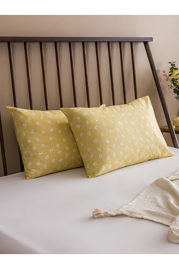 Floral Printed Cotton Pillow Case 2 Pcs 50X70 cm