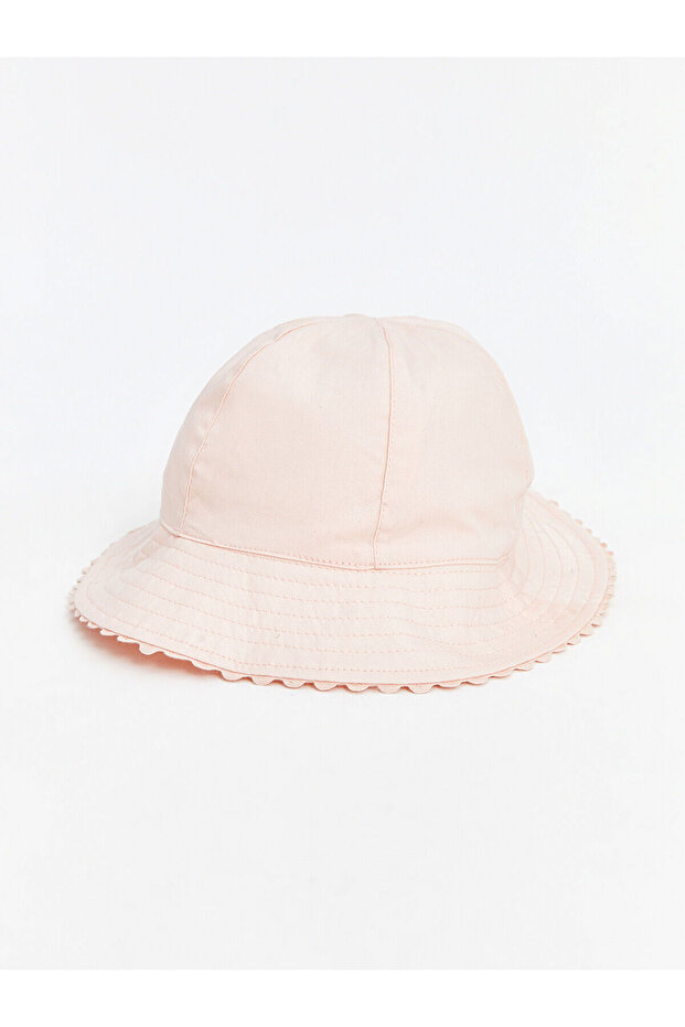 LCW baby Pembe Pamuklu Kız Bebek Bucket Şapka - 1