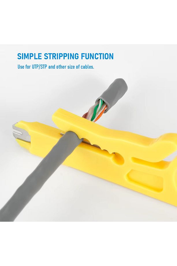 Rj45 8p8c Cat5e/Cat6 Rj11 Utp Jak Sıkma Cakma Pensesi İnternet Ethernet Sıkma Pensesi + 100 Adet Jak - 5