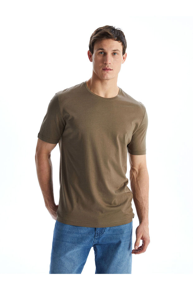 LCWAIKIKI Classic Crew Neck Short Sleeve Combed Cotton Men's T-Shirt