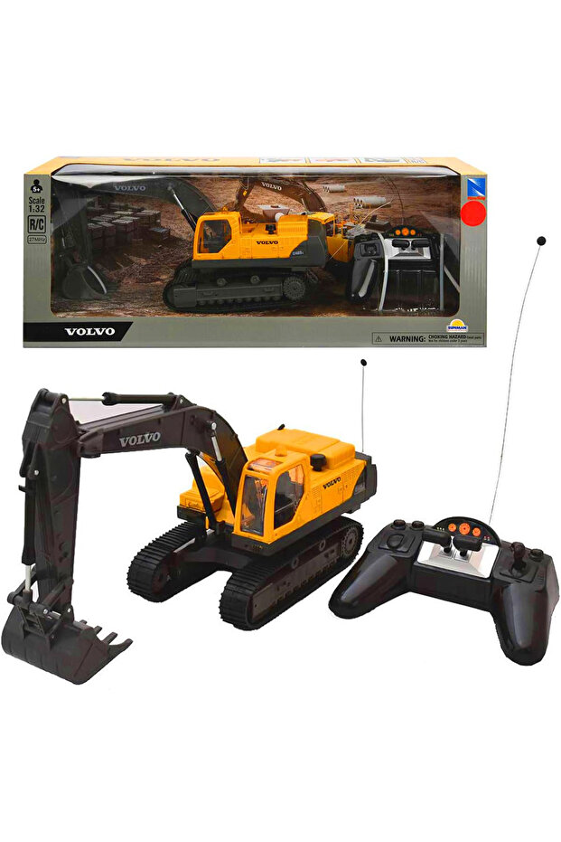 VOLVO KUMANDALI İŞ MAKİNESİ 8753 EKSKAVATÖR F/F R/C 27MHZ 1:32 5+ - 1