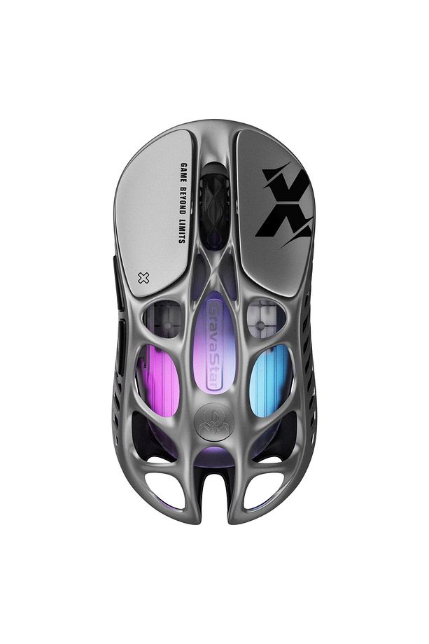 Mercury X Rgb 32k Dpı Optik Gaming Mouse, Kablosuz, Magnezyum Alaşımlı, Programlanabilir 5 Tuş, Gri - 1