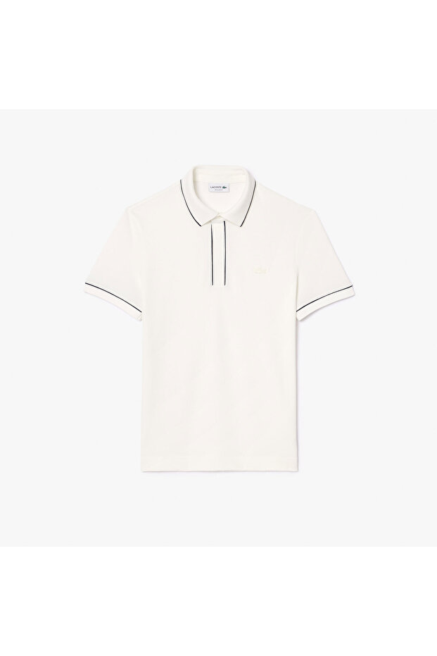 Paris Erkek Regular Fit Organik Pamuk Beyaz Polo - 4